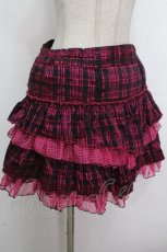 画像3: ALGONQUINS / チェックｘドットティアードスカート  黒ｘピンク S-26-04-26-062-AL-PA-HR-ZS (3)