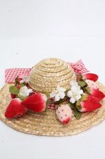 画像2: PINK HOUSE / Straw-berry Hat コサージュ  キナリ S-26-04-26-010-LO-ZA-AS-ZS (2)