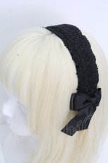 画像1: m petit by misako / TT*AMレースカチューシャ  黒 S-26-04-26-019-LO-AC-HR-ZS (1)