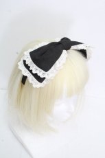 画像3: Angelic Pretty / ロゴ刺繍レースカチューシャ  黒 S-26-04-26-021-AP-AC-HR-ZS (3)