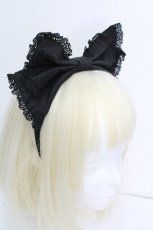 画像3: BABY,THE STARS SHINE BRIGHT / レースカチューシャ  黒 S-26-04-26-022-BA-AC-HR-ZS (3)