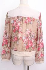 画像2: axes femme POETIQUE / 大花柄シャツブルゾン  ベージュ S-26-04-26-027-AX-TO-HR-ZS (2)
