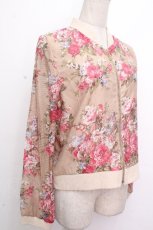 画像3: axes femme POETIQUE / 大花柄シャツブルゾン  ベージュ S-26-04-26-027-AX-TO-HR-ZS (3)