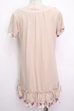 画像2: axes femme / 花柄レースブロッキングチュニ  キナリ S-26-04-26-028-AX-OP-HR-ZS (2)