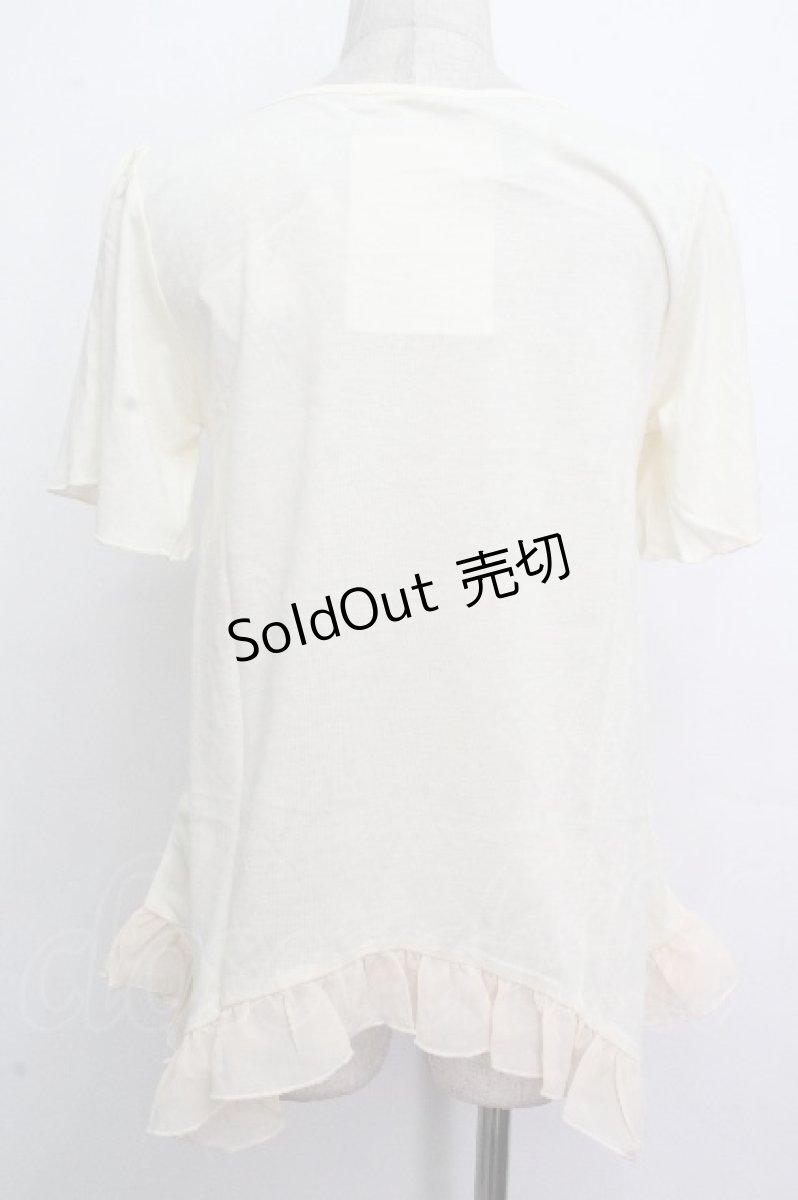 画像2: axes femme / お花プリントデザインＴシャツ  キナリ S-26-04-26-029-AX-TO-HR-ZS (2)