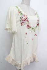画像3: axes femme / お花プリントデザインＴシャツ  キナリ S-26-04-26-029-AX-TO-HR-ZS (3)