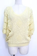 画像1: axes femme / ラメサマーニット  イエロー S-26-04-26-030-AX-TO-HR-ZS (1)