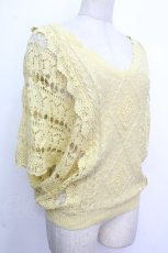 画像3: axes femme / ラメサマーニット  イエロー S-26-04-26-030-AX-TO-HR-ZS (3)