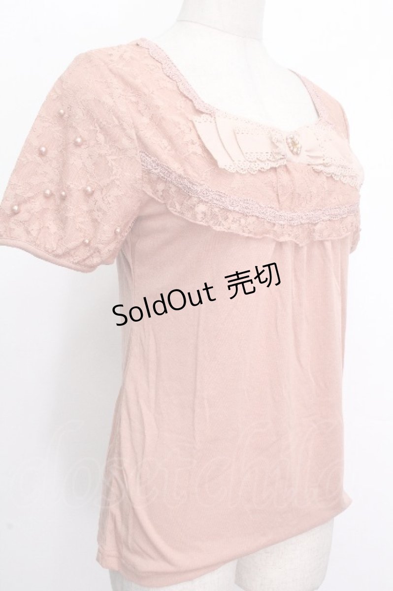 画像3: axes femme / リボンインナープルオーバー  アワピンク S-26-04-26-031-AX-TO-HR-ZS (3)