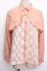 画像1: axes femme POETIQUE / オーガンジー刺繍ブラウス  アワピンク S-26-04-26-032-AX-BL-HR-ZS (1)