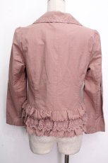 画像2: axes femme / レースMiXワークジャケット  ピンク S-26-04-26-034-AX-TO-HR-ZS (2)