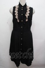 画像1: axes femme / シャツワンピース  黒 S-26-04-27-034-AX-OP-AS-ZS (1)