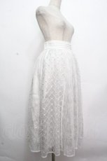 画像3: axes femme / スパンコールチュールスカート  白 S-26-04-27-037-AX-SK-AS-ZS (3)