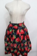 画像1: Jane Marple / Strawberry Meets Logoスカート  黒 S-26-04-27-039-JM-SK-AS-ZS (1)