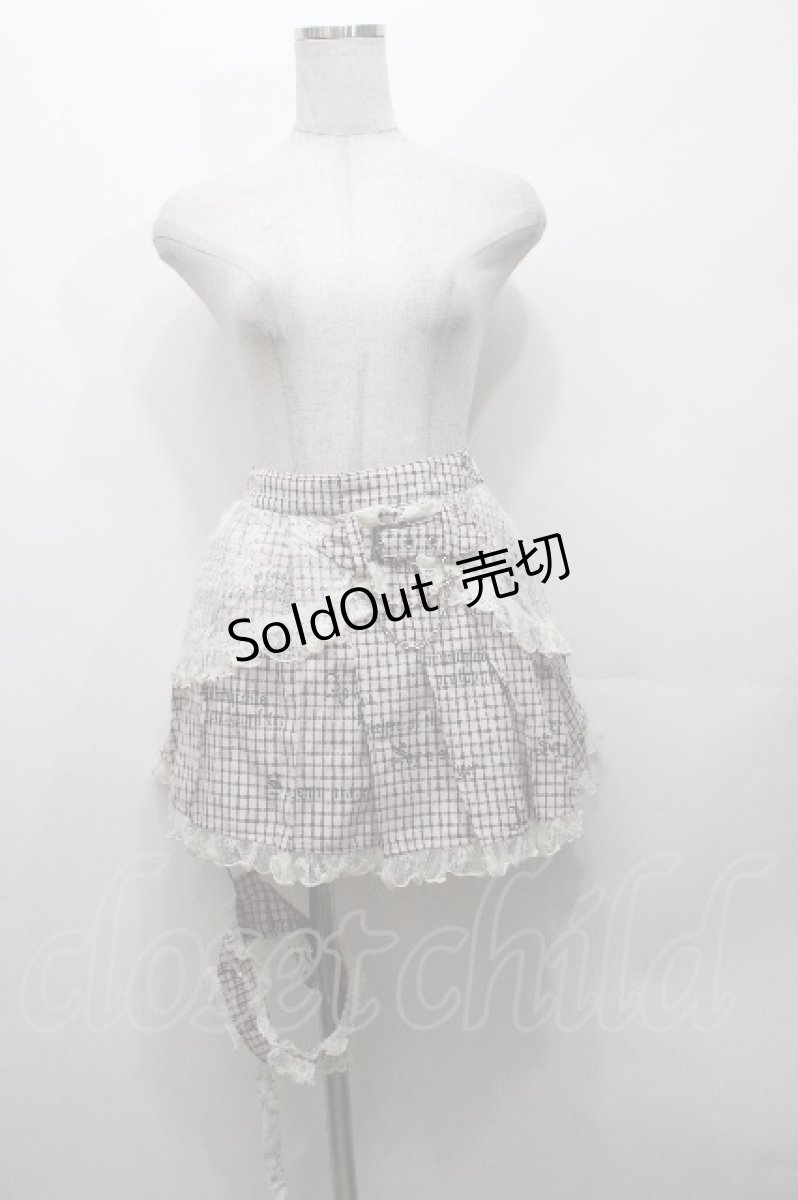 画像1: H jelly / チェックレーススカート  ピンク S-26-04-27-040-HN-SK-HR-ZS (1)