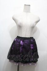 画像1: h.Jelly HONEY / レースレイヤードスカート  黒ｘ紫 S-26-04-27-042-HN-SK-HR-ZS (1)
