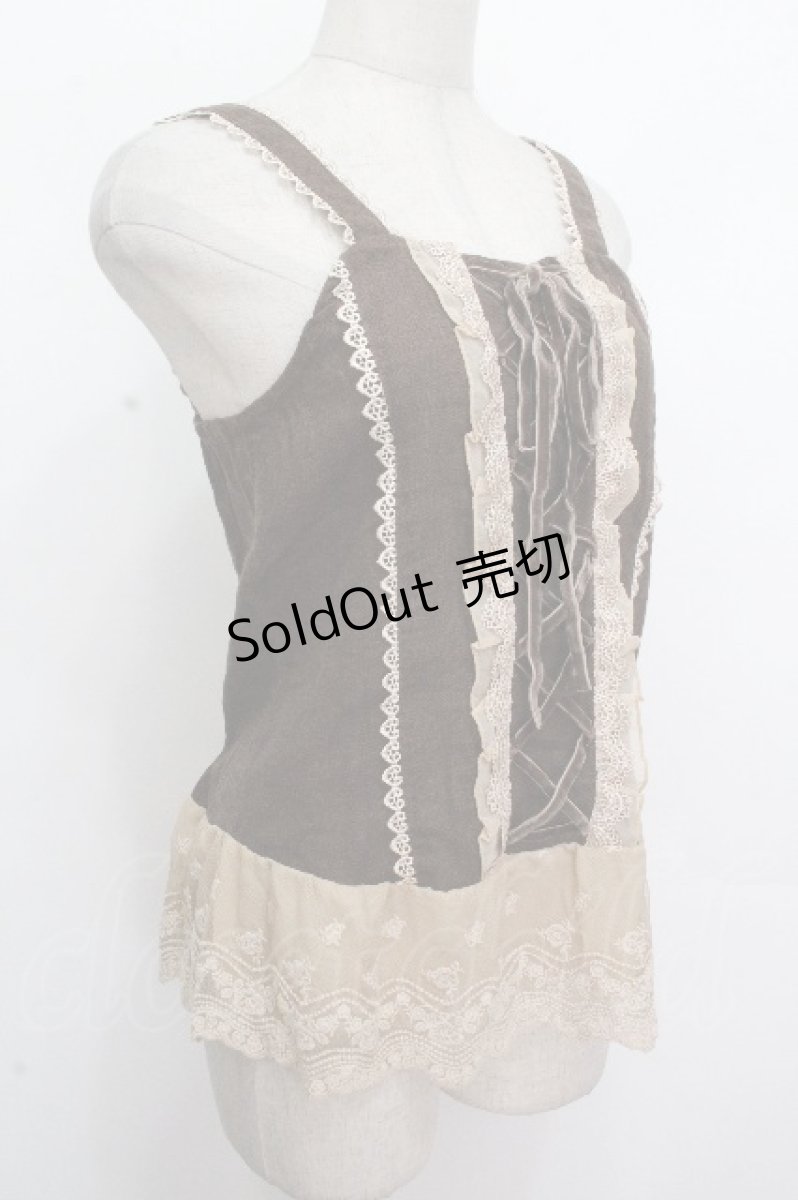 画像3: axes femme / ゴブランビスチェ  ブラウス S-26-04-27-004-AX-TO-HR-ZS (3)