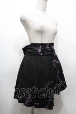 画像3: h.Jelly HONEY / プリントイレヘムスカート  黒ｘ紫 S-26-04-27-045-HN-SK-HR-ZS (3)