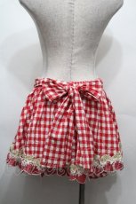 画像2: LIZ LISA / ギンガムイチゴスカパン  赤ｘ白 S-26-04-27-046-LO-SK-AS-ZS (2)