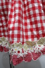 画像5: LIZ LISA / ギンガムイチゴスカパン  赤ｘ白 S-26-04-27-046-LO-SK-AS-ZS (5)