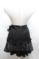 画像2: Sixh / プリントティアードスカート  黒ｘピンク S-26-04-27-048-HN-PA-HR-ZS (2)