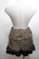 画像2: ALGONQUINS / デニムレイヤードスカート  ベージュｘ黒 S-26-04-27-050-AL-SK-HR-ZS (2)