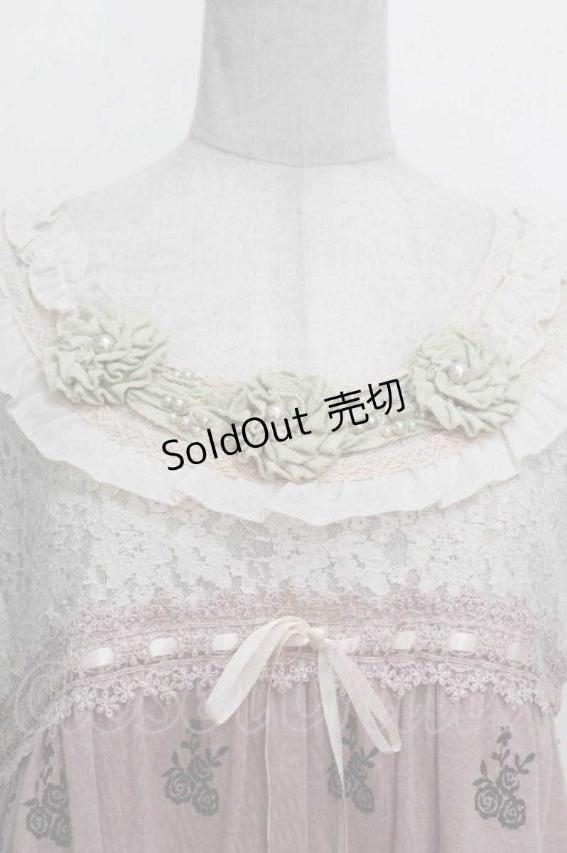 画像4: axes femme / レース切り替えアウタータンク  アワピンク S-26-04-27-005-AX-TO-HR-ZS (4)