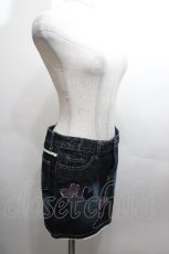 画像3: h.Jelly HONEY / 蝶々プリントデニムスカート  ブルー S-26-04-27-053-HN-SK-HR-ZS (3)