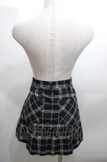 画像2: PEACE NOW / スカルチェックスカート  黒 S-26-04-27-054-PU-SK-HR-ZS (2)