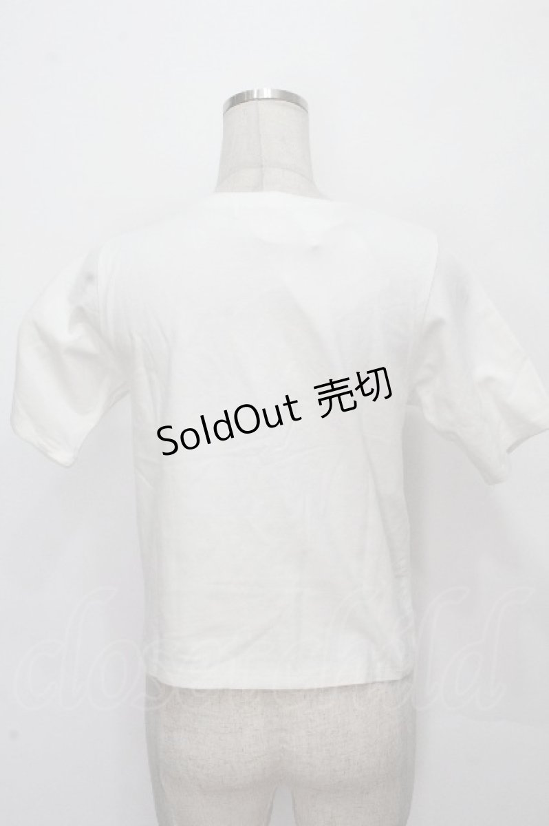 画像2: An MILLE / リボンデコTシャツ  白 S-26-04-27-006-EL-TS-AS-ZS (2)