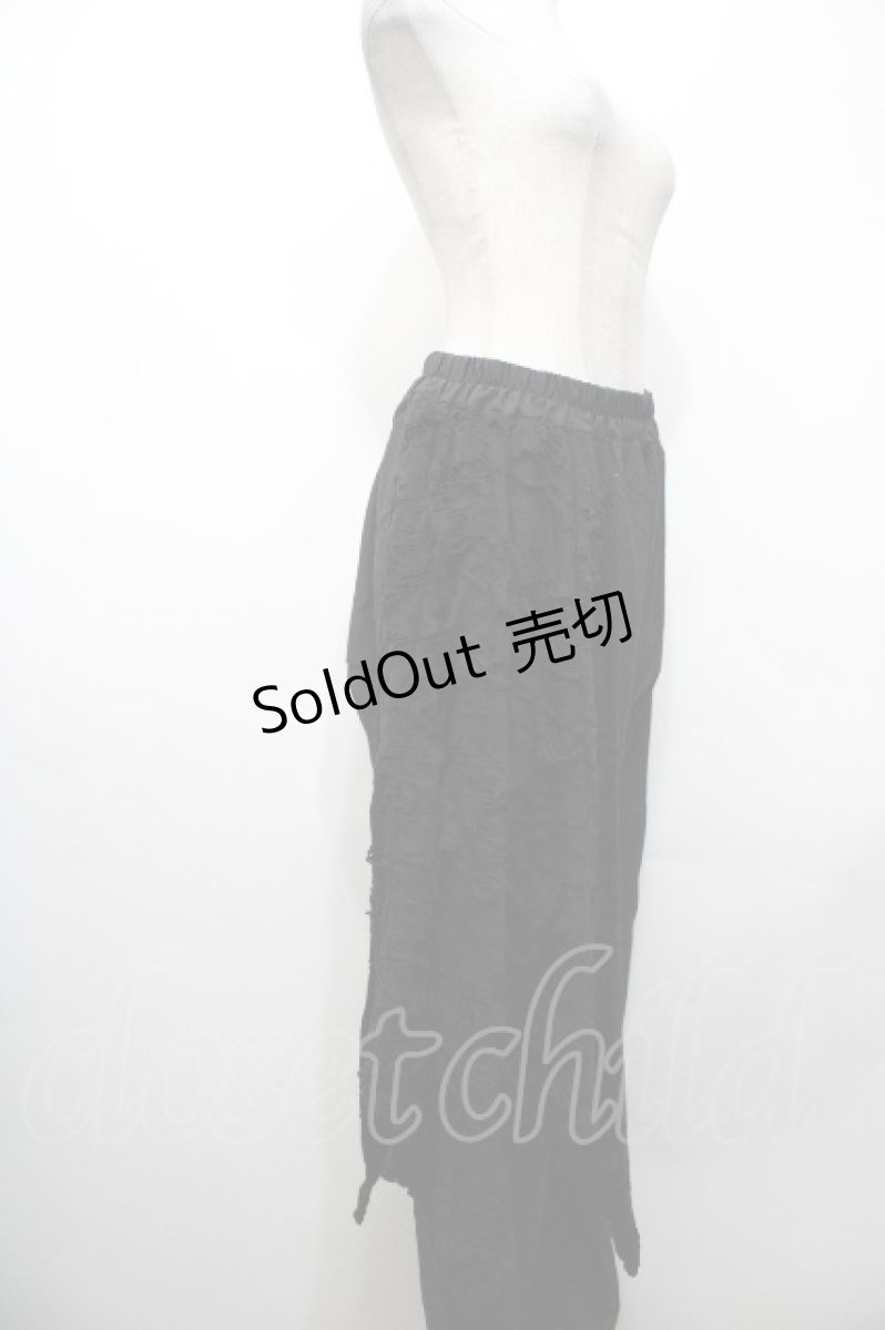 画像3: NieR Clothing / レイヤード風サルエルパンツ  黒 S-26-04-27-060-PU-PA-AS-ZS (3)