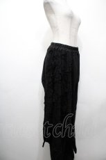 画像3: NieR Clothing / レイヤード風サルエルパンツ  黒 S-26-04-27-060-PU-PA-AS-ZS (3)