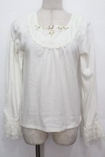 画像1: axes femme / 巻き薔薇カットソー  オフ S-26-04-27-007-AX-TO-AS-ZS (1)