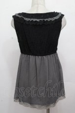 画像2: axes femme / 異素材切り替えアウターキャミ  黒 S-26-04-27-002-AX-TO-HR-ZS (2)