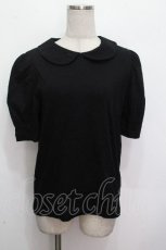 画像1: Jane Marple / ラウンドカラープルオーバー  黒 S-26-04-27-017-JM-TO-HR-ZS (1)