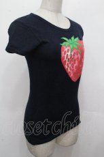 画像3: MILK / イチゴプリントTシャツ  紺 S-26-04-27-018-ML-TS-AS-ZS (3)