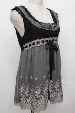 画像3: axes femme / 異素材切り替えアウターキャミ  黒 S-26-04-27-002-AX-TO-HR-ZS (3)