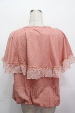 画像2: axes femme / ラメドットリボンフリル半袖カットソー  アワピンク S-26-04-27-022-AX-TO-HR-ZS (2)