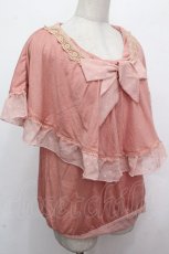 画像3: axes femme / ラメドットリボンフリル半袖カットソー  アワピンク S-26-04-27-022-AX-TO-HR-ZS (3)