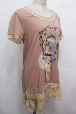 画像3: axes femme / 裾チュール半袖チュニック  アワピンク S-26-04-27-024-AX-TO-HR-ZS (3)