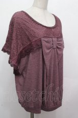 画像3: axes femme / リボンドルマントップス  パープル S-26-04-27-025-AX-TO-HR-ZS (3)