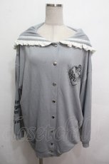 画像1: NOEMIE / リボン付きセーラー裏毛ブルゾン  グレー S-26-04-27-029-LO-TO-HR-ZS (1)