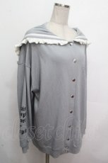 画像3: NOEMIE / リボン付きセーラー裏毛ブルゾン  グレー S-26-04-27-029-LO-TO-HR-ZS (3)