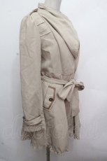 画像3: axes femme / ZIPアップトレンチコート  ベージュ S-26-04-27-030-AX-CO-HR-ZS (3)