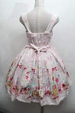 画像4: metamorphose / Candy Star Rabbitシャーリングジャンパースカート  ピンク S-26-04-30-023-ME-OP-HR-ZS (4)