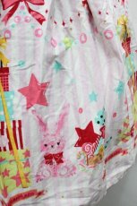 画像5: metamorphose / Candy Star Rabbitシャーリングジャンパースカート  ピンク S-26-04-30-023-ME-OP-HR-ZS (5)