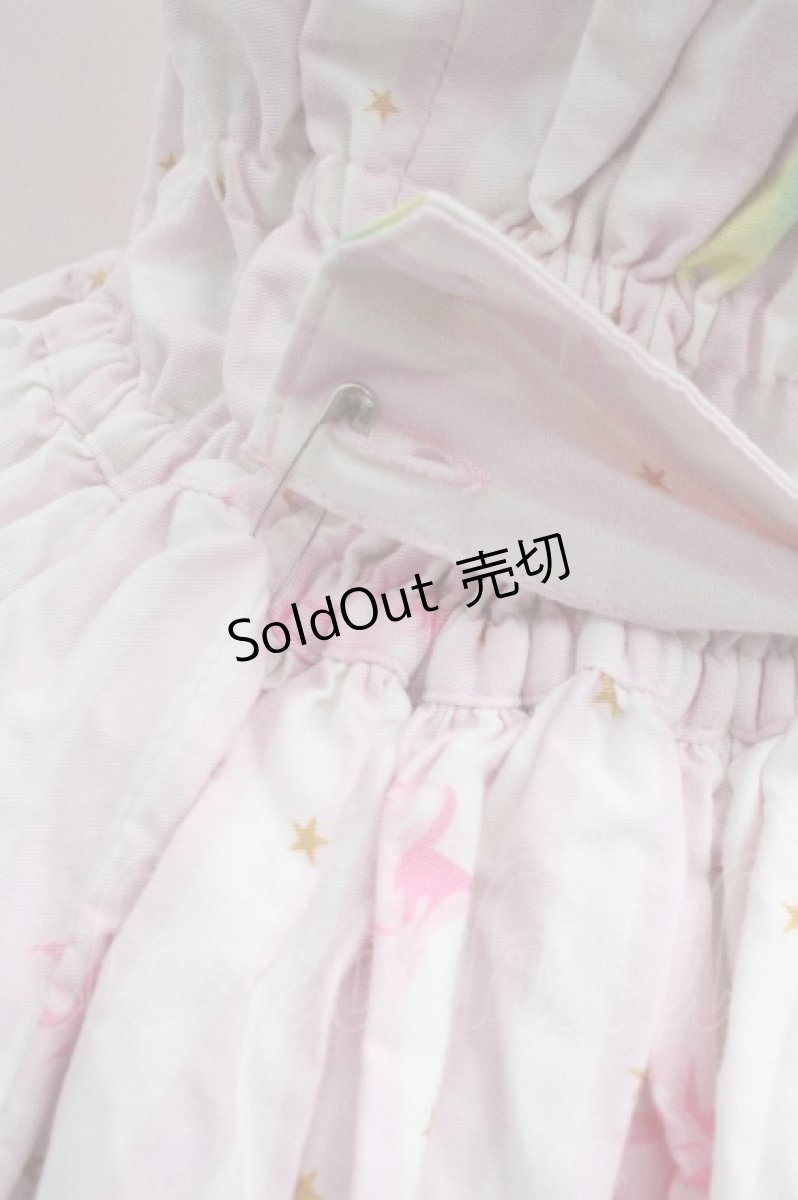 画像7: metamorphose / Candy Star Rabbitシャーリングジャンパースカート  ピンク S-26-04-30-023-ME-OP-HR-ZS (7)