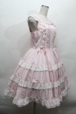 画像2: BABY,THE STARS SHINE BRIGHT / ミルフィーユジャンパースカート(バーバリー)  ピンク S-26-04-30-024-BA-OP-AS-ZS (2)