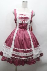 画像1: BABY,THE STARS SHINE BRIGHT / レースフリルジャンパースカート  プラム S-26-04-30-025-BA-OP-AS-ZS (1)