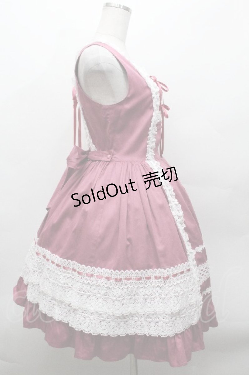 画像3: BABY,THE STARS SHINE BRIGHT / レースフリルジャンパースカート  プラム S-26-04-30-025-BA-OP-AS-ZS (3)